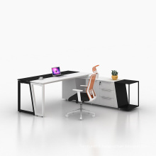 L shape desk modern executive office desk